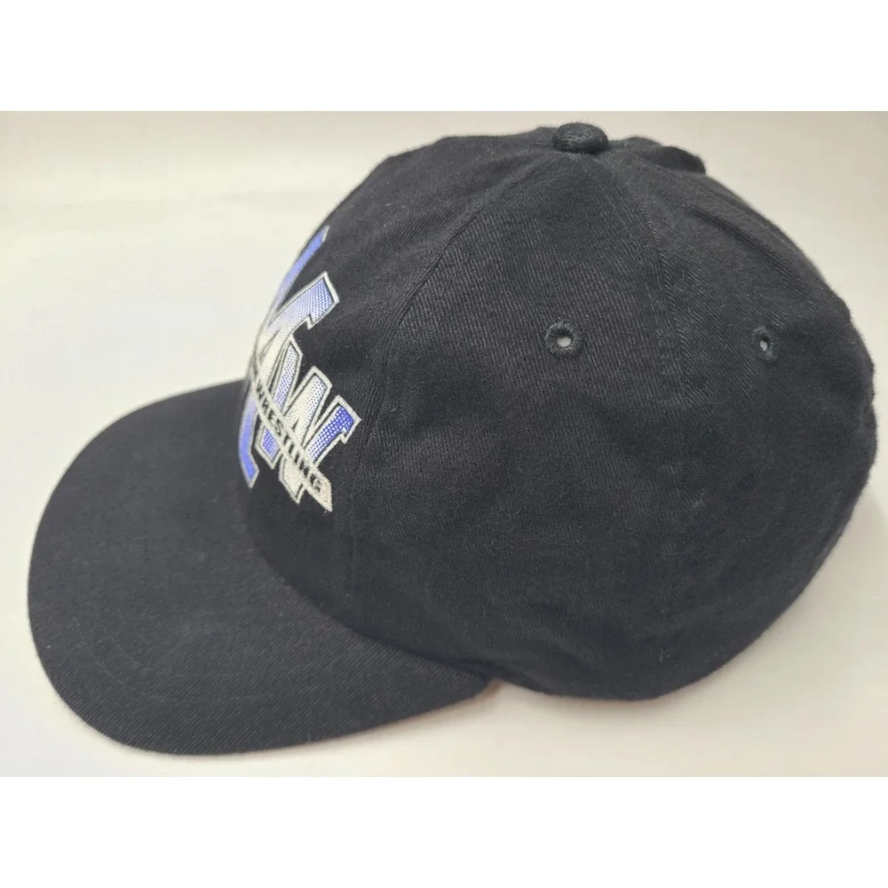 Vintage New Millennium Wrestling‎ NMW Dog Daze Snapback Hat Cap Men Black Blue
